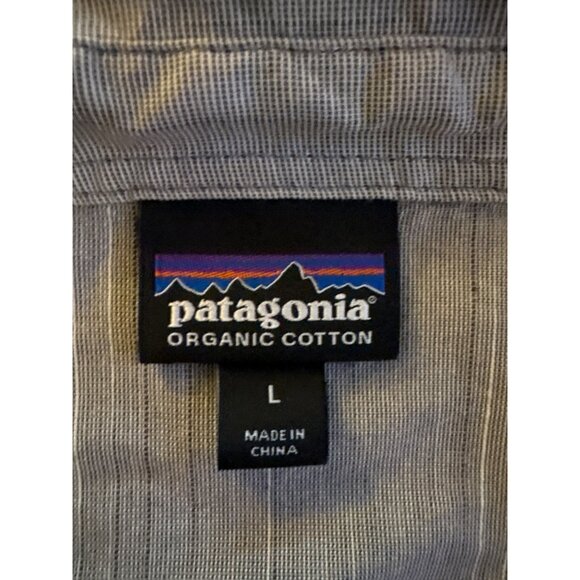 Patagonia Organic Cotton Long Sleeve Button-Up Shirt Size L - Picture 3 of 8